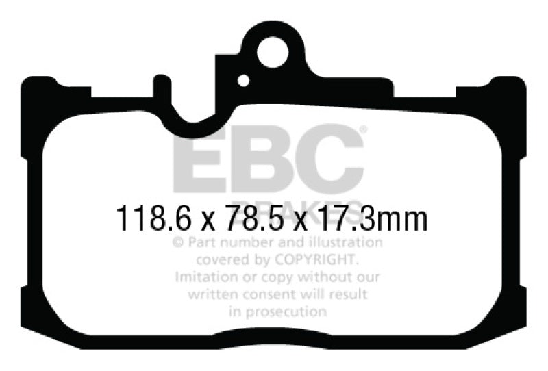 EBC 13+ Lexus GS350 3.5 F-Sport RWD Redstuff Front Brake Pads