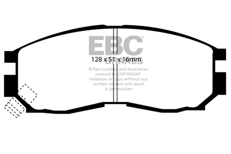 EBC 95-99 Chrysler Sebring Coupe 2.0 Greenstuff Front Brake Pads