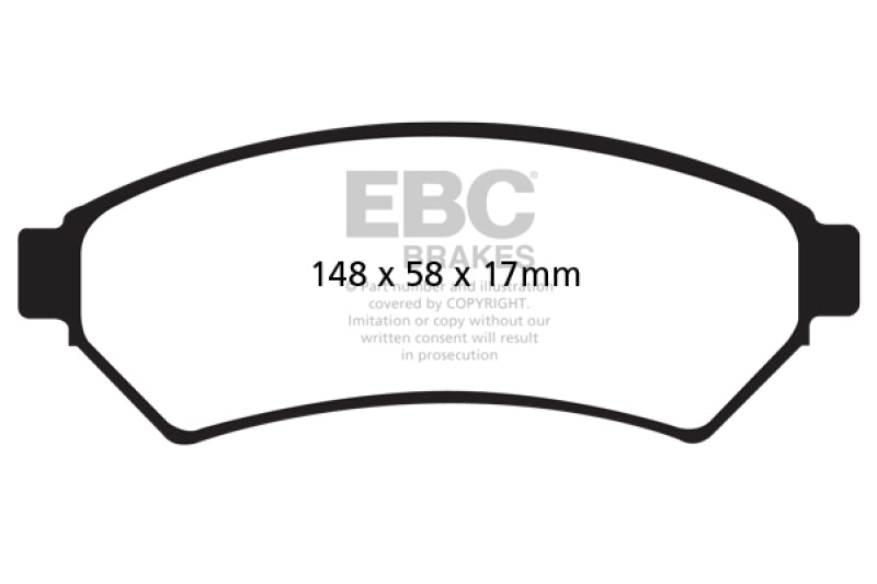 EBC 05-09 Buick Allure (Canada) 3.6 Yellowstuff Front Brake Pads