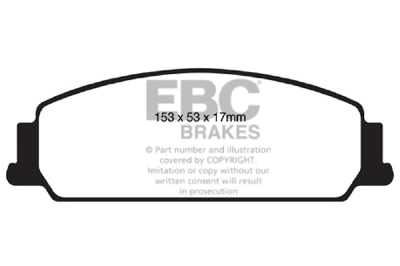 EBC 08-10 Pontiac G8 3.6 Yellowstuff Front Brake Pads