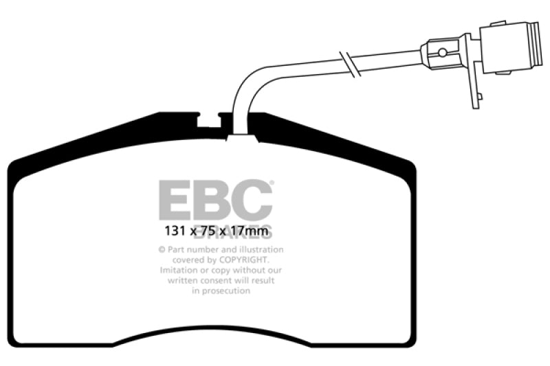 EBC 01-03 Audi S8 4.2 Yellowstuff Front Brake Pads