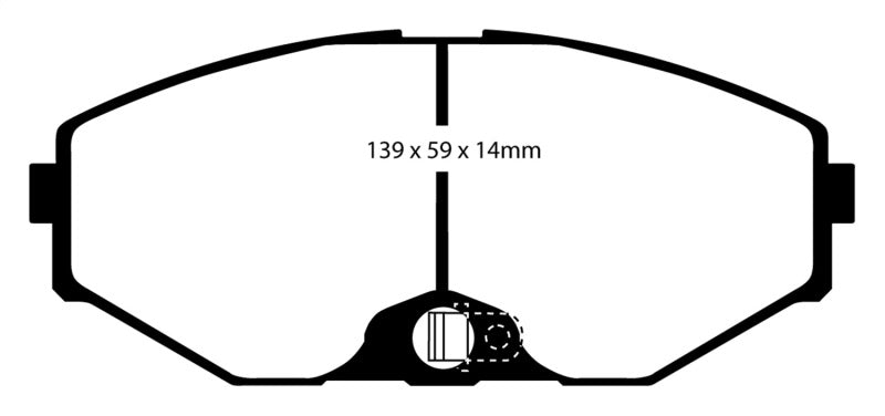 EBC 93-97 Infiniti J30 3.0 Redstuff Front Brake Pads