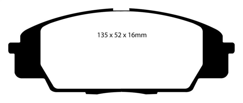 EBC 07-11 Acura CSX (Canada) 2.0 Type S Yellowstuff Front Brake Pads