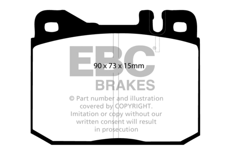 EBC 76-79 Mercedes-Benz 230 Greenstuff Front Brake Pads