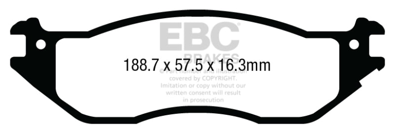 EBC 04-07 Ford Econoline E150 4.6 Yellowstuff Front Brake Pads
