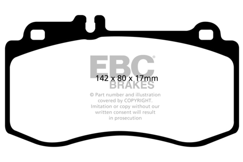 EBC 2015+ Mercedes-Benz CLS400 (w/Brembo Front Calipers) Greenstuff Front Brake Pads