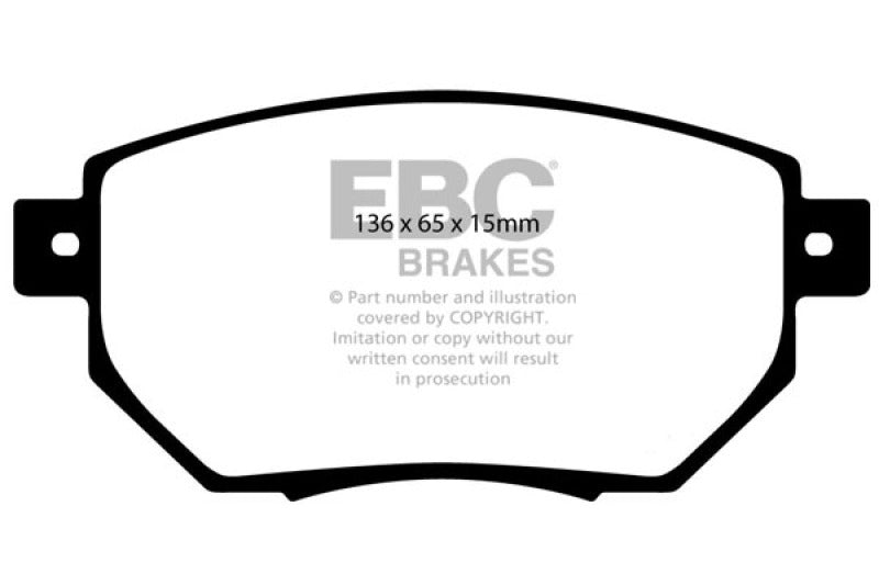 EBC 05-06 Nissan Altima 3.5 SE-R Redstuff Front Brake Pads