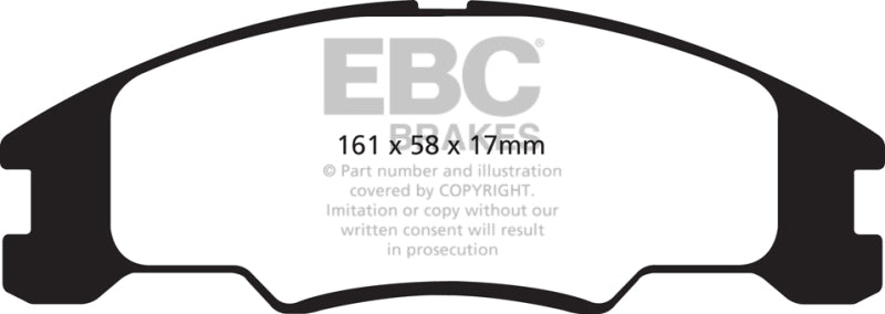 EBC 10-11 Ford Focus 1.6 Redstuff Front Brake Pads
