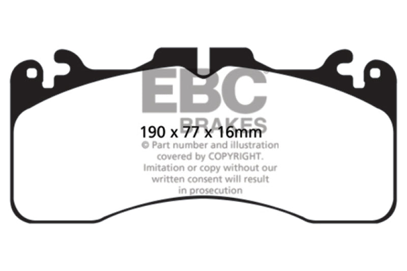 EBC 09+ Lexus LS460 4.6 Sport Yellowstuff Front Brake Pads