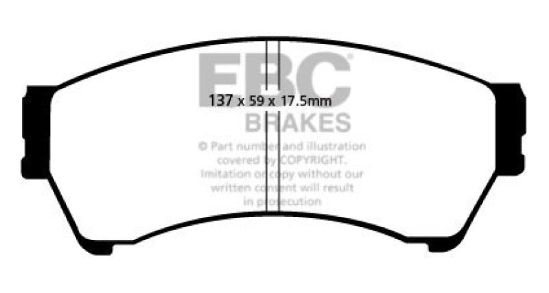EBC 06-07 Mazda 6 2.3 Yellowstuff Front Brake Pads