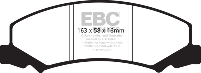 EBC 08-09 Buick Allure (Canada) 5.3 Redstuff Front Brake Pads