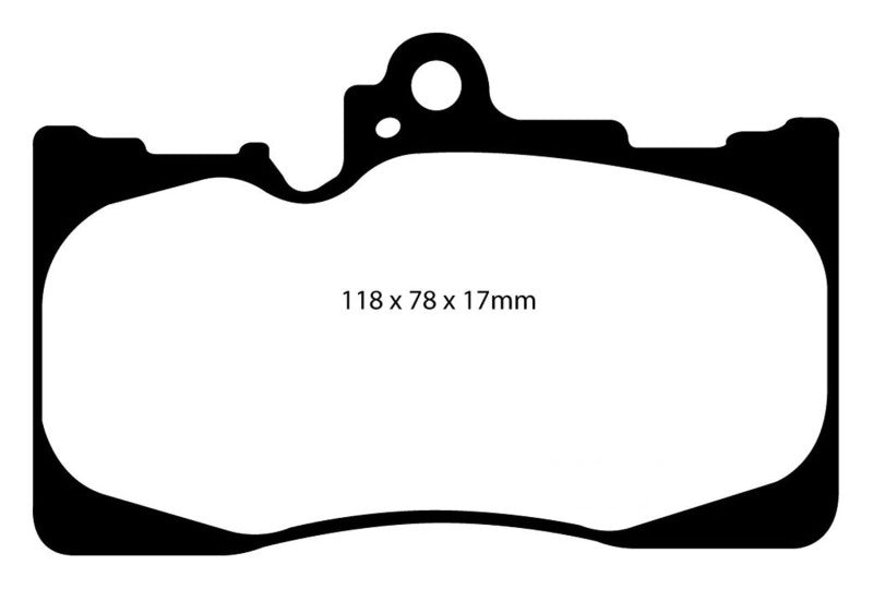 EBC 07-08 Lexus GS350 3.5 RWD Yellowstuff Front Brake Pads