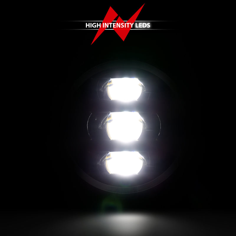 ANZO 2018-2019 Jeep Wrangler Full Led Projector Headlights Black