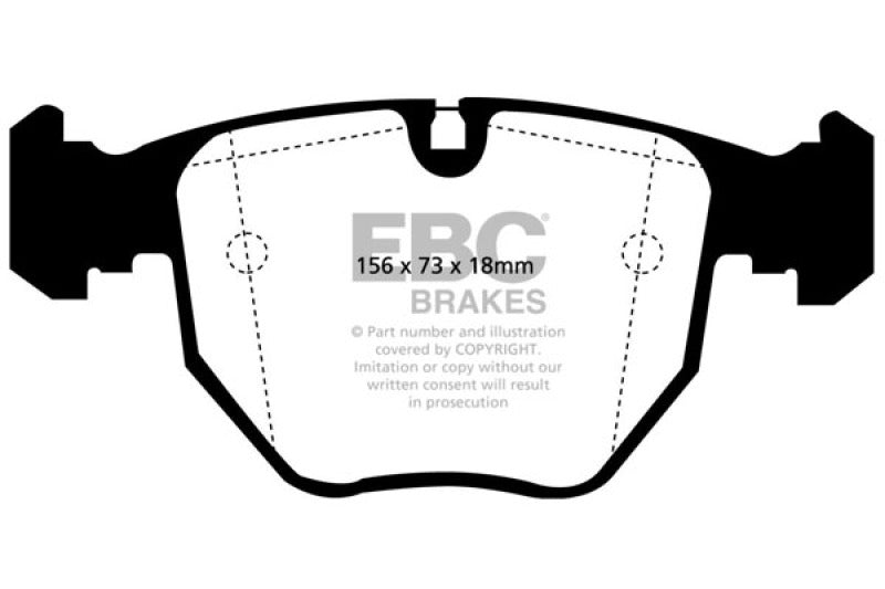 EBC 00-04 BMW M5 5.0 (E39) Yellowstuff Front Brake Pads