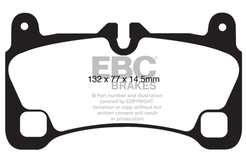 EBC 08 Porsche Cayenne 4.8 Turbo Yellowstuff Rear Brake Pads