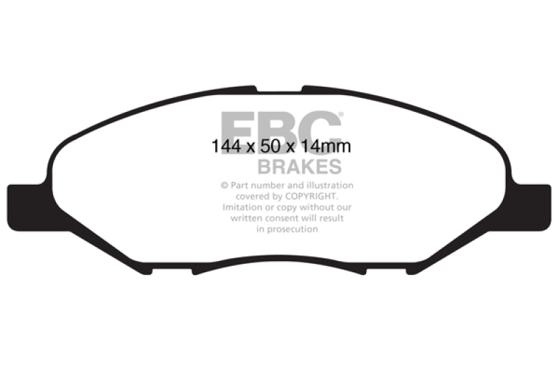 EBC 09-11 Nissan Versa 1.6 Greenstuff Front Brake Pads