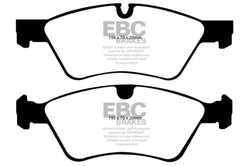 EBC 06 Mercedes-Benz E500 5.0 4-Matic Redstuff Front Brake Pads