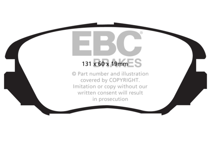EBC 10+ Buick Allure (Canada) 3.0 Greenstuff Front Brake Pads
