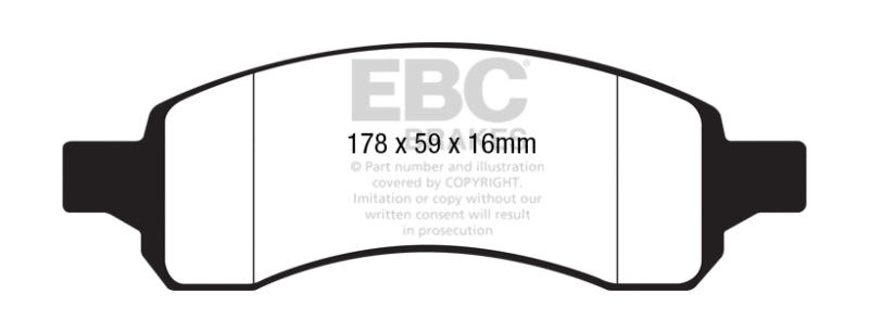 EBC 08+ Chevrolet Traverse 3.6 Yellowstuff Front Brake Pads