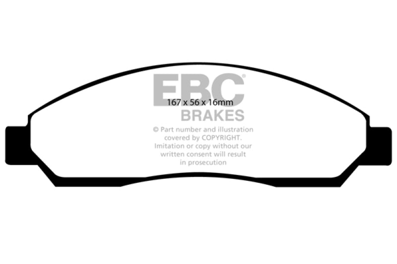 EBC 04-06 Chevrolet Colorado 2.8 Yellowstuff Front Brake Pads