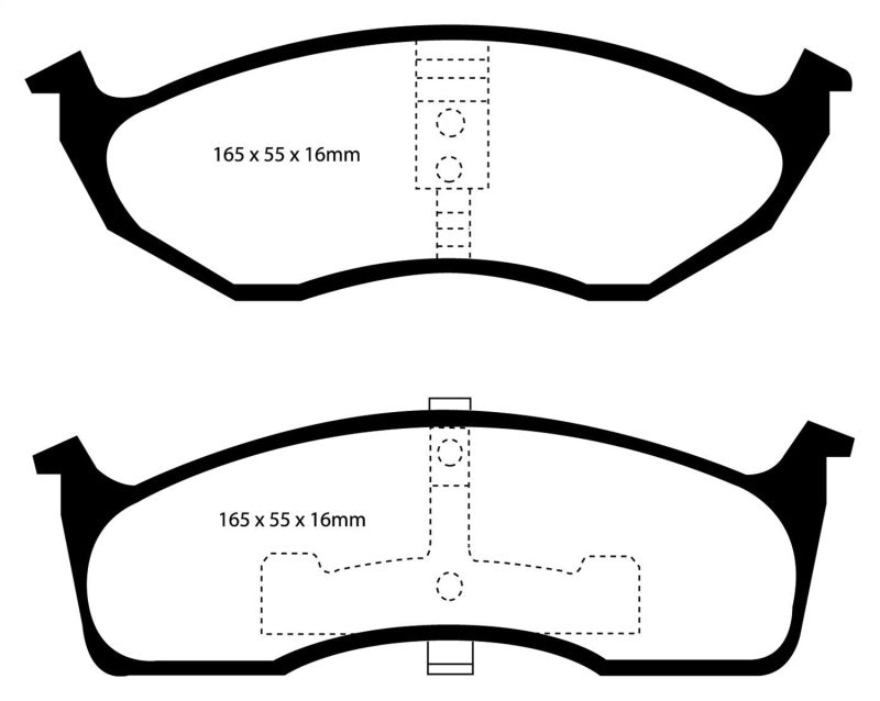 EBC 99-04 Chrysler 300M 3.5 Redstuff Front Brake Pads