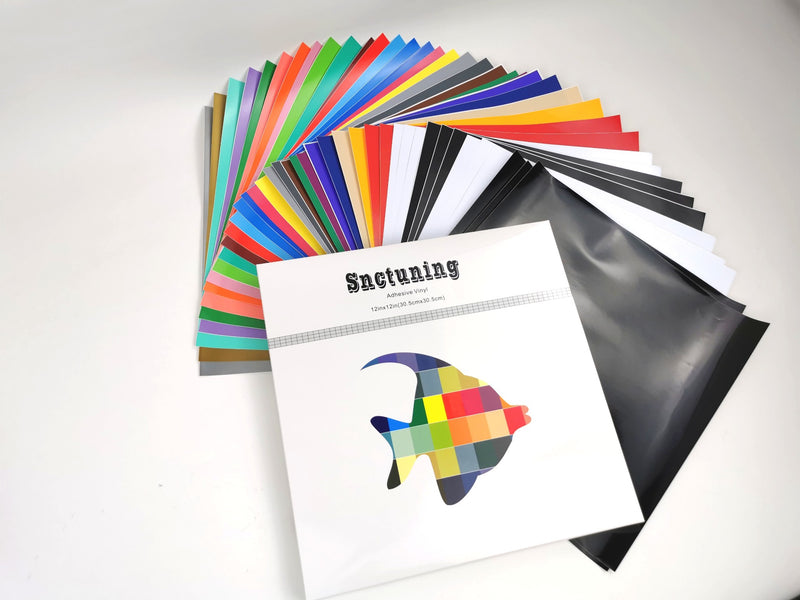 SNC Tuning High Quality Blank Assorted Vinyl Sticker Sheets 40 Pack 12