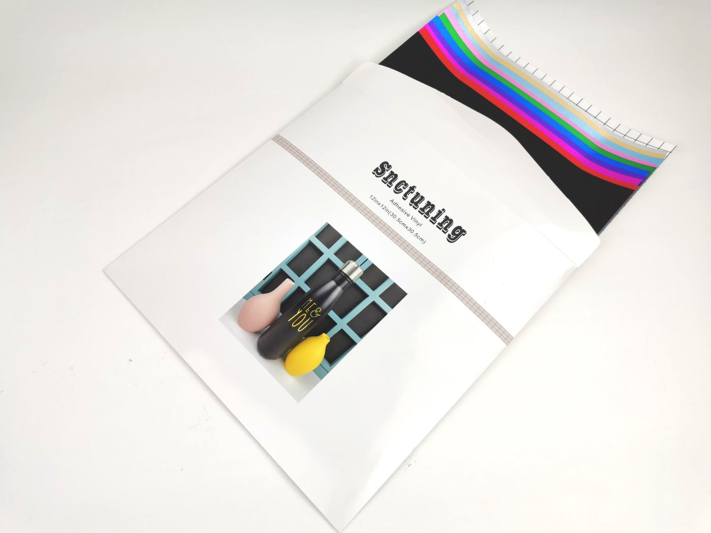 SNC Tuning High Quality Assorted Shimmer 12"x12 Vinyl Sticker Sheets 11 pk
