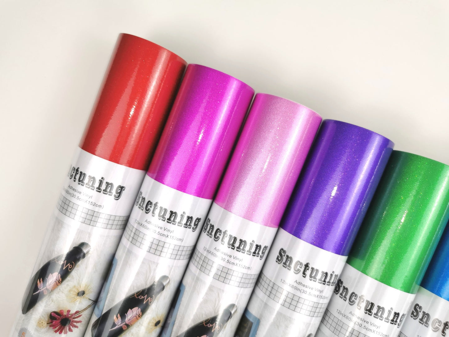 SNC 1ftx5ft Quality Vinyl Sticker Adhesive Roll Shimmer CHOOSE FROM 10 COLORS