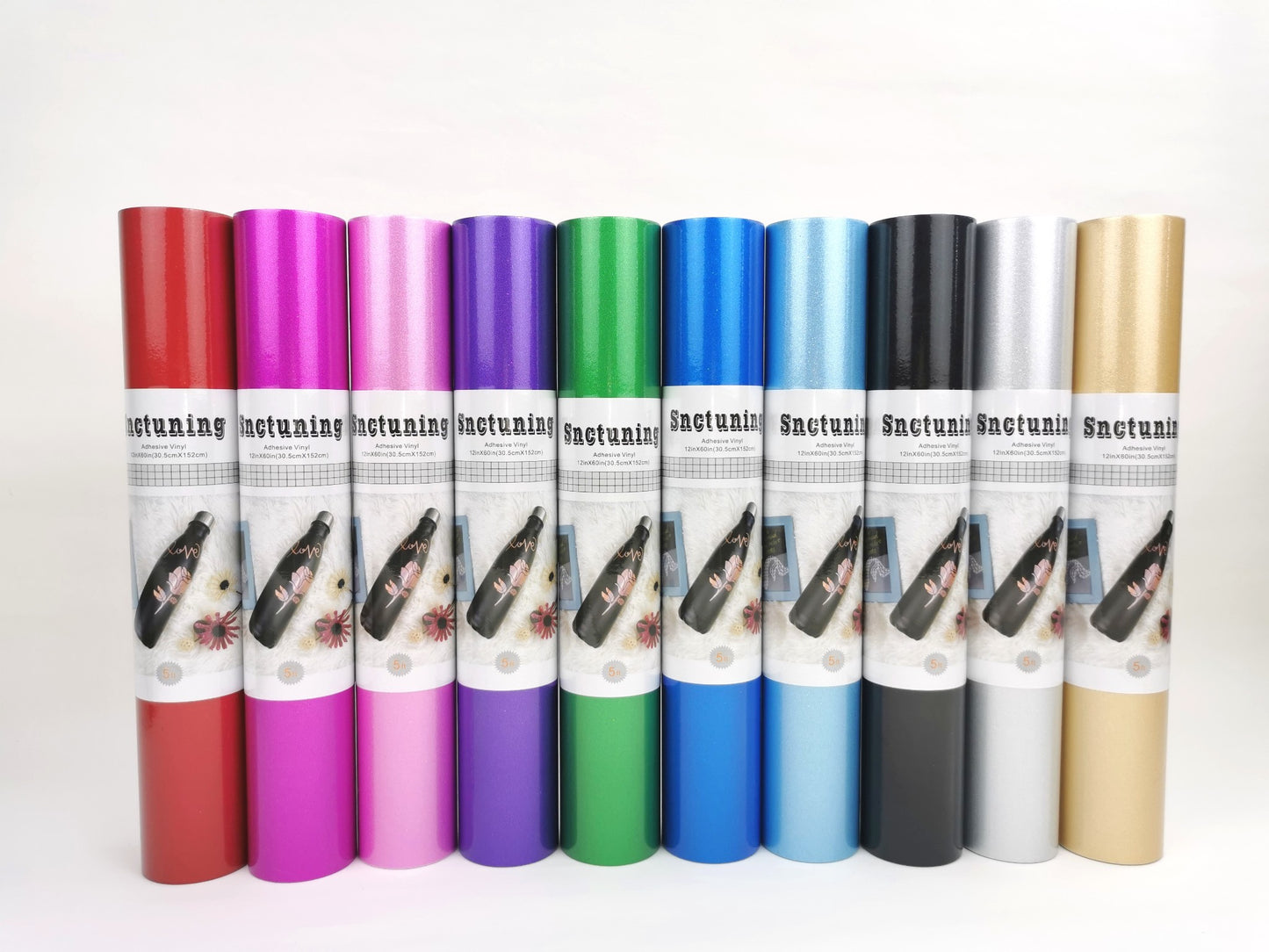 SNC 1ftx5ft Quality Vinyl Sticker Adhesive Roll Shimmer CHOOSE FROM 10 COLORS