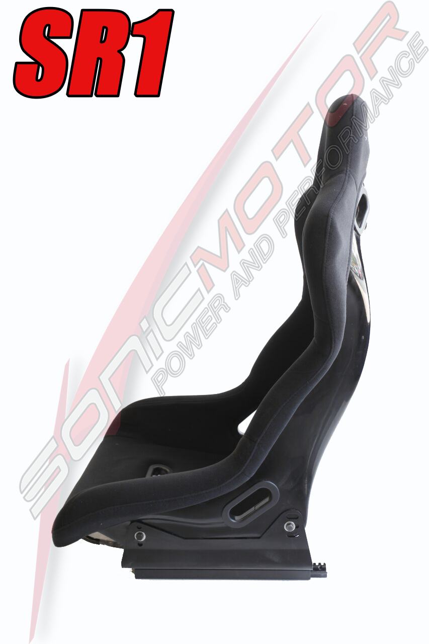 SNC Tuning SR1 Full Bucket Racing Seat Black - FRP Shell