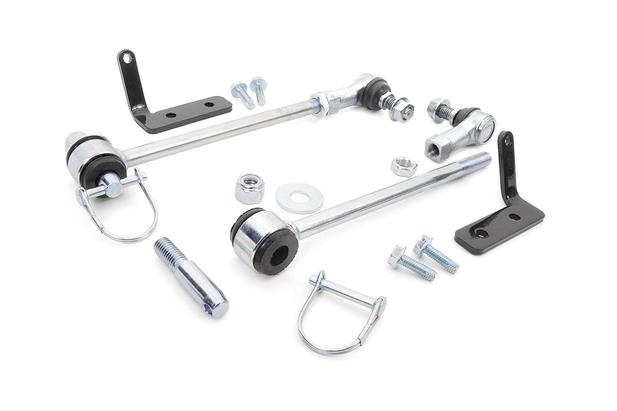 Rough Country Front Sway Bar Quick Disconnect Kit for 07-18 Jeep Wrangler JK